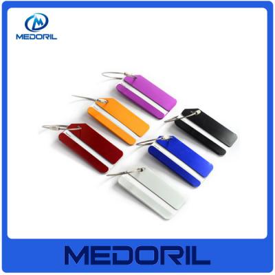 China Hot Sale Aluminium Metal Travel Luggage Tag with stainless steel wire for sale