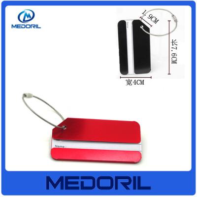 China New product  high quality Aluminium Travel Luggage Tag With Printing Logo for sale