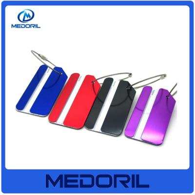 China New Aluminium Travel Luggage Baggage Tag Suitcase Identity Address Name Label for sale