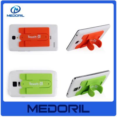 China Customized design silicone mobile phone card holder for promotion for sale