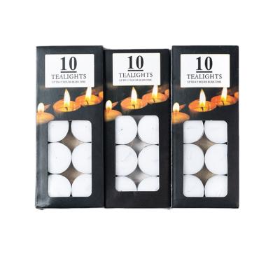 China Scented 10 Happy Birthday Candles Per Box Tea Light Decorative Candles Air Aromatherapy Candle for sale