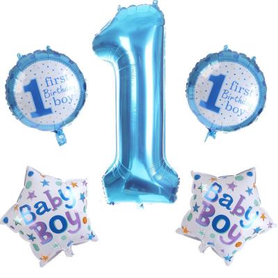 China Round Environmental Protection Foil Attractive Balloon Set Happy Birthday Decoration Pastel Balloons for sale