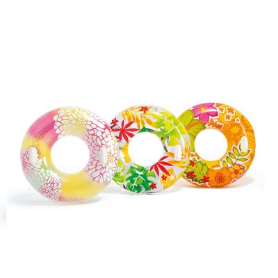 China Intex plastic 58263 clear summer pool tubes with bright tropical designs for sale