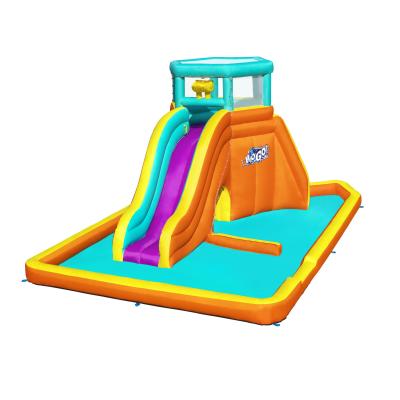 China Water Pool With Slide Wave Ride Pool Inflatable Water Park Inflatable Water Slide 53385 With Swimming Pool For Kids for sale