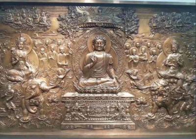 China Public Decorative Metal Bronze Relief Sculpture 350cm X 150cm Weather Resistance for sale