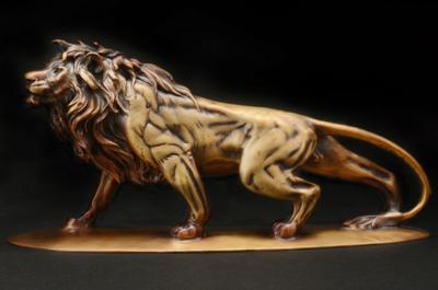 China Outdoor Large Metal Lion Sculpture Garden Cast Bronze Sculpture For Park Decoration for sale