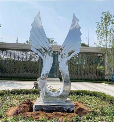 Cina Scultura di forgia d'altezza astratta all'aperto di acciaio inossidabile dei 2,5 tester in vendita