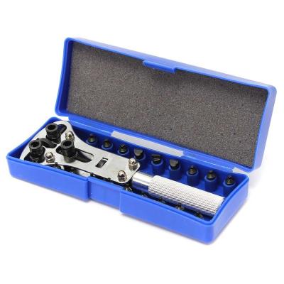 China Adjustable Case Opener Opening Watch Items Watch Bottom Cover Opener Watch Repair Tools 3 Jaw Open Tool for sale