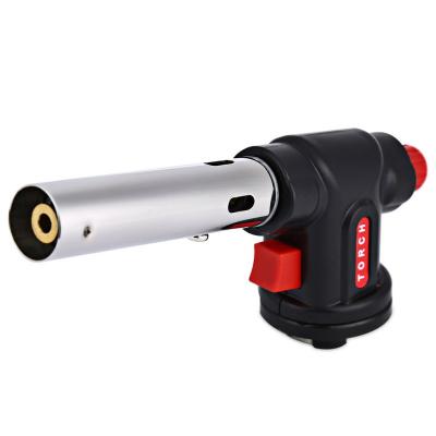 China Gas Free Torch Butane Lighter Ignition Torch Flame BBQ Kitchen Rtation Welding Spray Gun for sale