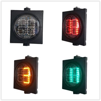 China Flip Door Detachable Aspect 200MM 1-Aspect RYG Countdown Timer Road Traffic Light for sale