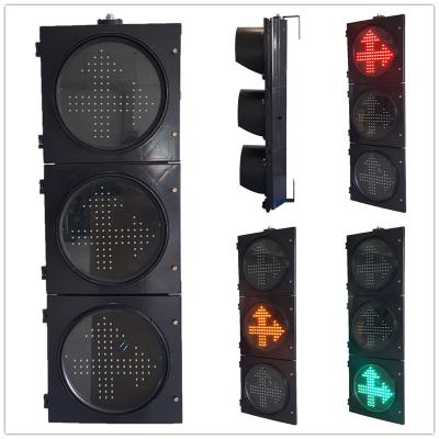 China 3-aspect RYG dubbel pijltrafficlamp 300 mm Rood Geel Groen Te koop