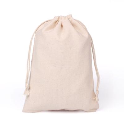 China Eco Friendly Eco Friendly Organic Canvas Cotton Drawstring Bag Packaging Custom Logo Dust Bags for sale