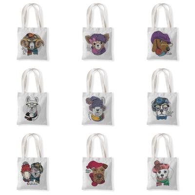 China Mini Cute Animal Eco-Friendly Cotton Bag Tote Bag Small Shopping Bag for sale