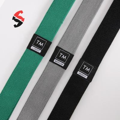 China Polyester Cloth Fabric Pull Up Resistance Band Exercise Resistance Band Fabric Long Power Resistance Band for sale