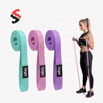 China High Quality Polyester Fabric Private Label Cloth Training Resistance Band Fitness Resistance Bands Set for sale