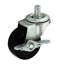 China Cheap Transportation Wholesale Furniture Hardware All Size Black Rubber Wheel Caster for sale