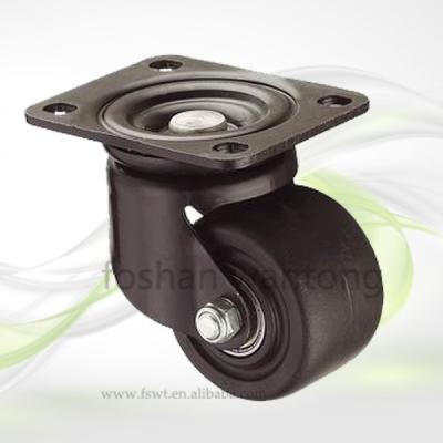 China Industry Double Backing Furniture Hardware All Height Nylon Swivel Caster Wheel for sale