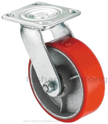 China Industry Top Plate Swivel Caster Anti-Static ESD PU Caster Wheels for sale