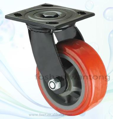 China Industry 6 Inch Esd Resistant Soft Polyurethane Swivel PU Caster Wheel for sale