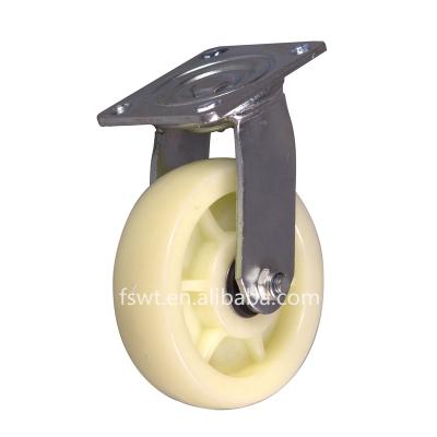 China Industry Top Plate 4/5/6/8 Inch Heavy Duty Nylon Industrial Caster Wheels for sale