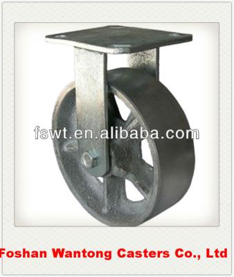 China Heavy Duty Industry Full-Iron Fixed Caster Wheels Large Load Capacity for sale