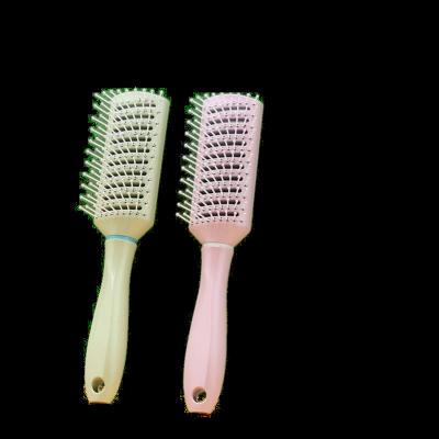 China For Home Use Rib Vent Comb Small Macarone Color Ribs Comb Hair Massage Scalp Core Meridians Curling Comb for sale