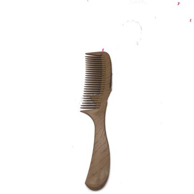 China For Home Use Plastic Wood Texture Comb Carved Hairdressing Comb Plastic Comb for sale