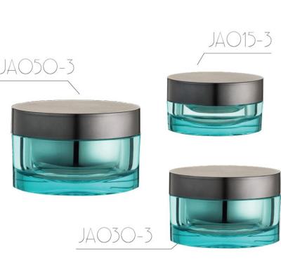 China Skin Care Cream Acrylic Jar Straight Body Cosmetics Jar Personal Care Plastic Jar for sale