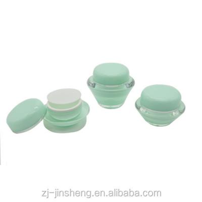 China Skin Care Triangle 15g/30g/50g Luxury Cosmetic Acrylic Cream Jar Plastic Cosmetic Container for sale