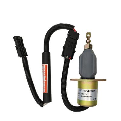 China Wholesale Plastic DC 24v Factory Generators Stop Solenoid DT117A Diesel Isolation Valve Parts Engine Fuel Shutoff Solenoid for sale