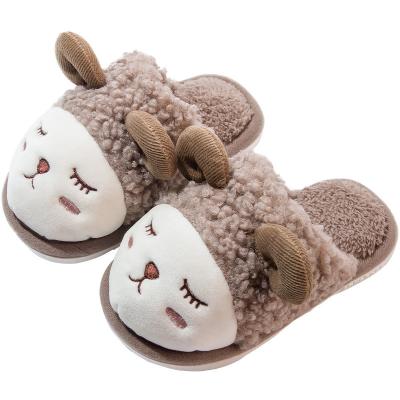 China High Quality Lovely Cute Design Cotton Boys And Girls Lit Colorful Warm Comfortable Home Slippers For Winter And Autumn for sale