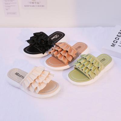 China Newest Designer Beach Casual Slippers Summer Slides Slippers Children Walking Lightweight Casual Flat Luxury Fitness High Quality Girls for sale