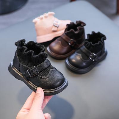 China Martin Short Boots Children's Princess Socks Boots Wholesale Autumn Winter New Style Fashion Hot Sale Anti-slippery Baby for sale