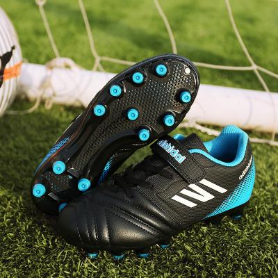 China Cheap Sports Outdoor Soccer Spike Custom Child Soccer Shoes Child Student Turf Soccer Shoes Boys Girls Durable Football Shoes for sale