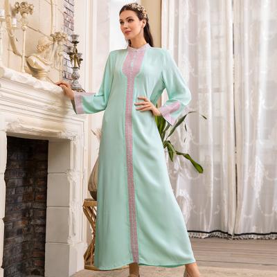 China Modest Muslimah Styling Summer /autumn Abaya Maxi Dress Modern Muslim Women Long Fashion Dress for sale