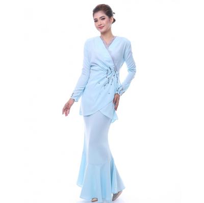 China Classic Modest Muslimah Styling Elegant ladies dress long sleeve Baju Kurung Malaysia robe baju muslim kebaya for sale