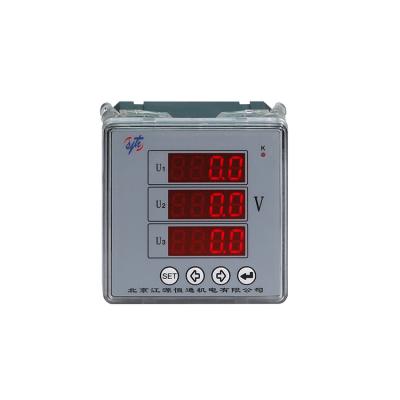 China (Modbus RTU Protocol) New Arrival Best Price Smart Indicator Three Phase AC Voltmeter Htew-x7u3 RS485 LED Display Digital Multimeter for sale