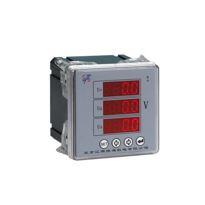 China (Modbus RTU protocol) the new high quality htew-x7u3 intelligent three-phase AC voltmeter RS485 LED display panel digital AC voltmeter for sale