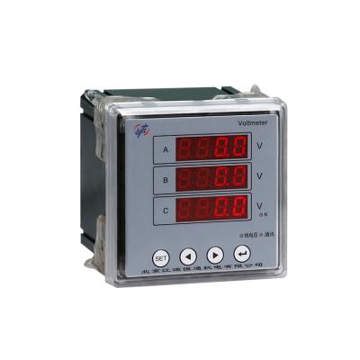 China (Modbus RTU Protocol) Hot Selling High Quality Intelligent Three Phase AC Voltmeter RS485 LED Display Digital Multimeter Panel AC Voltmeter Watte Meter for sale