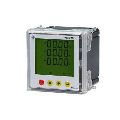 China (Modbus RTU protocol) Customized high-end RS485 lcd panel ac panel ac panel htew-x9u3-y intelligent three-phase lcd display digital ac voltmeter for sale