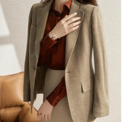 China Factory Breathable Custom Wool Women Coat Plus Size Winter Jacket England Formal Style for sale