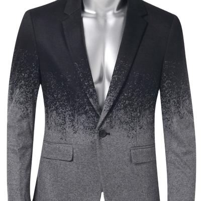 China Anti-wrinkle winter men's wool blazer designer spray fade cotton gradient slim fit suit coat NEW for men's fashion for sale