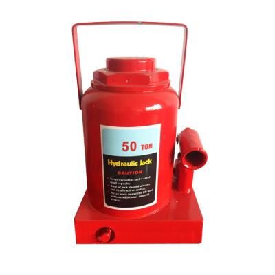 China Load And Bottle Jack Safety 50-60 Ton Capacity Type 50 Ton Red Telescopic Hydraulic Bottle Jack for sale