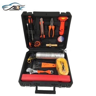 China Hot sale car emergency roadside kit, emergency first aid kit, emergency tool kit 33*29*12cm for sale