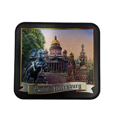 China High quality custom made square aluminum viable paper &soft aluminum coaster coaster &fridge magnet keepsake fridge magnet &coaster for sale