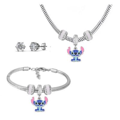 China Wholesale Environmentally Friendly Luxury Women's Brand China Jewelry 316 Stainless Steel Jewelry Set for sale