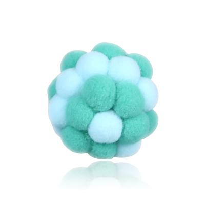 China Sustainable Handmade Small Foam Pet Toy Cat Soccer Ball With Bell for sale