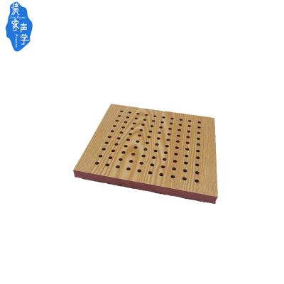 China Industrial Cinema Project Sound Solution Acoustic Jingxiang Perforated Wooden Panels For Auditorium for sale