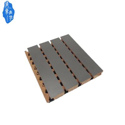 China Jingxiang Industrial Hot Sale Grooved Panel Soundproof Tiles Music Studio Decorative Solid Wood Acoustic Panels for sale