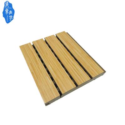 China Best Jingxiang Wood Panel Sound Absorption Industrial Acoustic Fluted Sound Absorbing Material Ceiling Panels For Recording Studio for sale